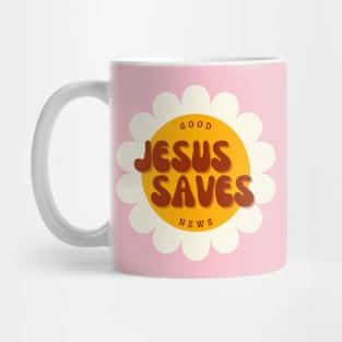 Good News Jesus Saves - Christian Quote Mug